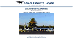 Desktop Screenshot of coronaexecutivehangars.com